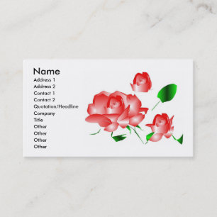 Visite Carte de profil "Pink Rose Florist III"