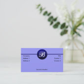 Visite Carte de profil point bleu (Debout devant)