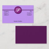 Visite Carte de profil pourpre (Devant / Derrière)