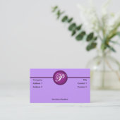 Visite Carte de profil pourpre (Debout devant)