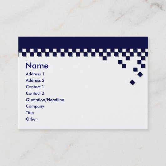 Visite Carte de profil professionnelle classique (Devant)