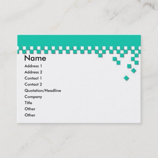 Visite Carte de profil professionnelle classique (Devant)