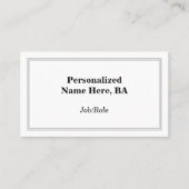 Visite Carte de profil professionnelle Dapper (Devant)