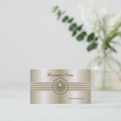 Visite Carte de profil professionnelle Elegant Pearl Gem (Debout devant)