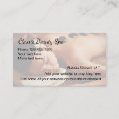 Visite Carte de profil professionnelle Massage en pierre (Devant)