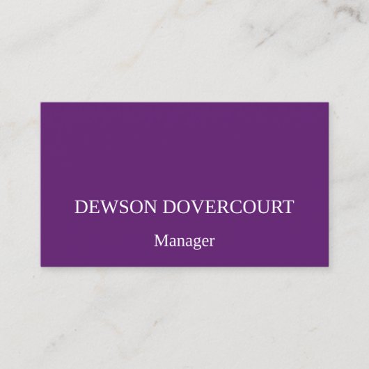 Visite Carte de profil professionnelle pourpre (Devant)