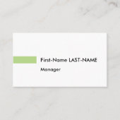 Visite Carte de profil professionnelle simple (Devant)