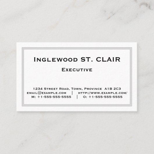 Visite Carte de profil professionnelle simple (Devant)