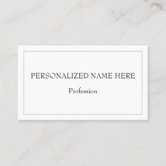 Visite Carte de profil professionnelle simple et minimali