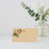 Visite Carte de profil professionnelle Vintage Rose Rose (Debout devant)
