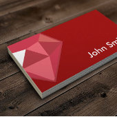 Visite Carte de profil Red Ruby Gemstone