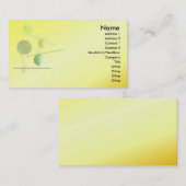 Visite Carte de profil ronde Abstraite (Devant / Derrière)