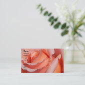Visite Carte de profil Rose déployée (Debout devant)