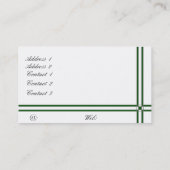 Visite Carte de profil Rose mariage (Dos)
