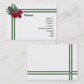 Visite Carte de profil Rose mariage (Devant / Derrière)