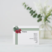 Visite Carte de profil Rose mariage (Debout devant)