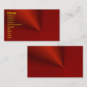 Visite Carte de profil rouge (Devant / Derrière)