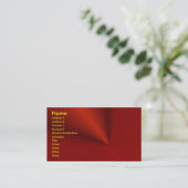 Visite Carte de profil rouge (Debout devant)