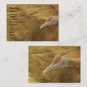 Visite Carte de profil Sea Shell (Devant / Derrière)