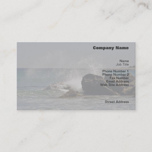 Visite Carte de profil Sea Spray (Devant)