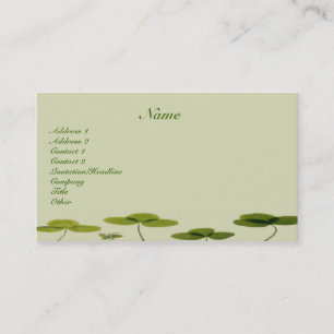 Visite Carte de profil shamrock