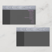 Visite Carte de profil silencieuse (Devant / Derrière)