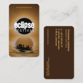 Visite Carte de profil Silhouette Eclipse Festival (Devant / Derrière)