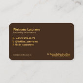 Visite Carte de profil Silhouette Eclipse Festival (Dos)