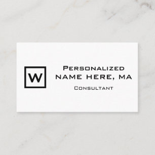 Visite Carte de profil simple Consultant