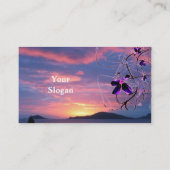 Visite Carte de profil solaire florale (Dos)