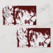 VISITE CARTE DE PROFIL SOUILLÉE PAR SANG (Devant / Derrière)