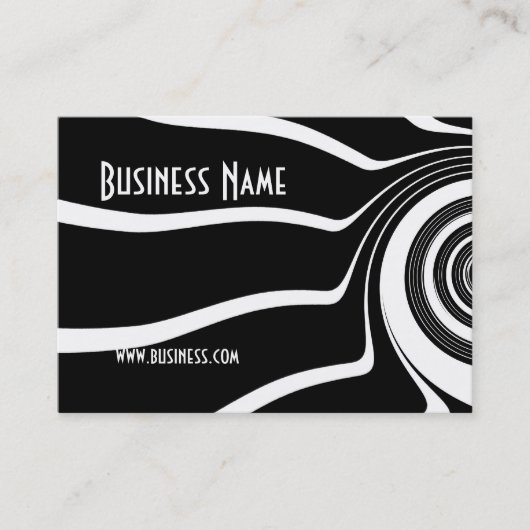 Visite Carte de profil Style Noir & Blanc Spin (1) (Devant)
