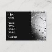 Visite Carte de profil style noir et blanc cassé (3) (Dos)
