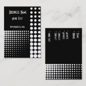 Visite Carte de profil Style Noir et Blanc Spot (2) (Devant / Derrière)
