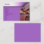 Visite Carte de profil Sunset (Devant / Derrière)