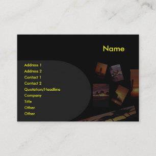 Visite Carte de profil Sunset Panoramique