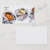 Visite Carte de profil Sushi (Devant / Derrière)