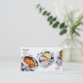 Visite Carte de profil Sushi (Debout devant)