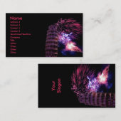 Visite Carte de profil Tour de Pise Fireworks (Devant / Derrière)