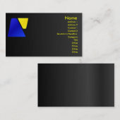 Visite Carte de profil Trapezoid (Devant / Derrière)