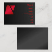 Visite Carte de profil Trapezoid (Devant / Derrière)