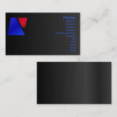 Visite Carte de profil Trapezoid (Devant / Derrière)