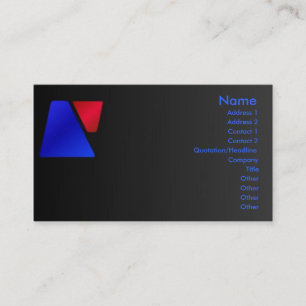 Visite Carte de profil Trapezoid