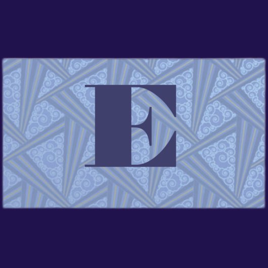 Visite Carte de profil Triangle Art déco