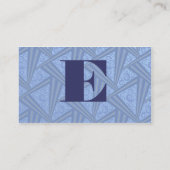 Visite Carte de profil Triangle Art déco (Dos)