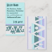 Visite Carte de profil Triangles Nord (Devant / Derrière)