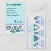 Visite Carte de profil Triangles Nord (Devant / Derrière)