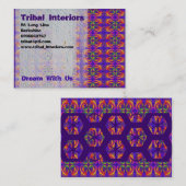 Visite Carte de profil Tribal Interiors (Devant / Derrière)