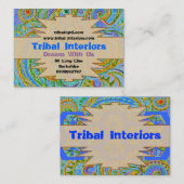 Visite Carte de profil Tribal Interiors 3 (Devant / Derrière)