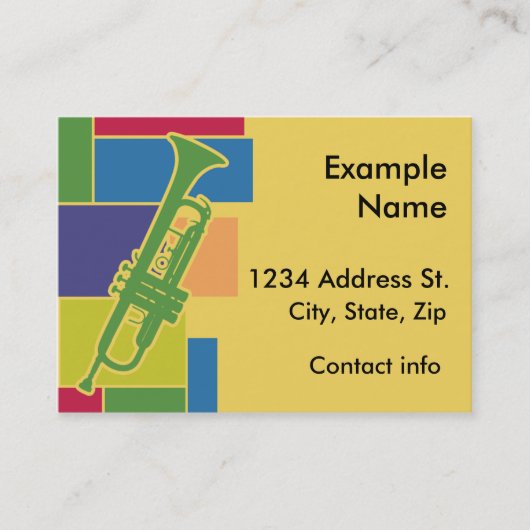 Visite Carte de profil Trumpet Colorblocks (Devant)
